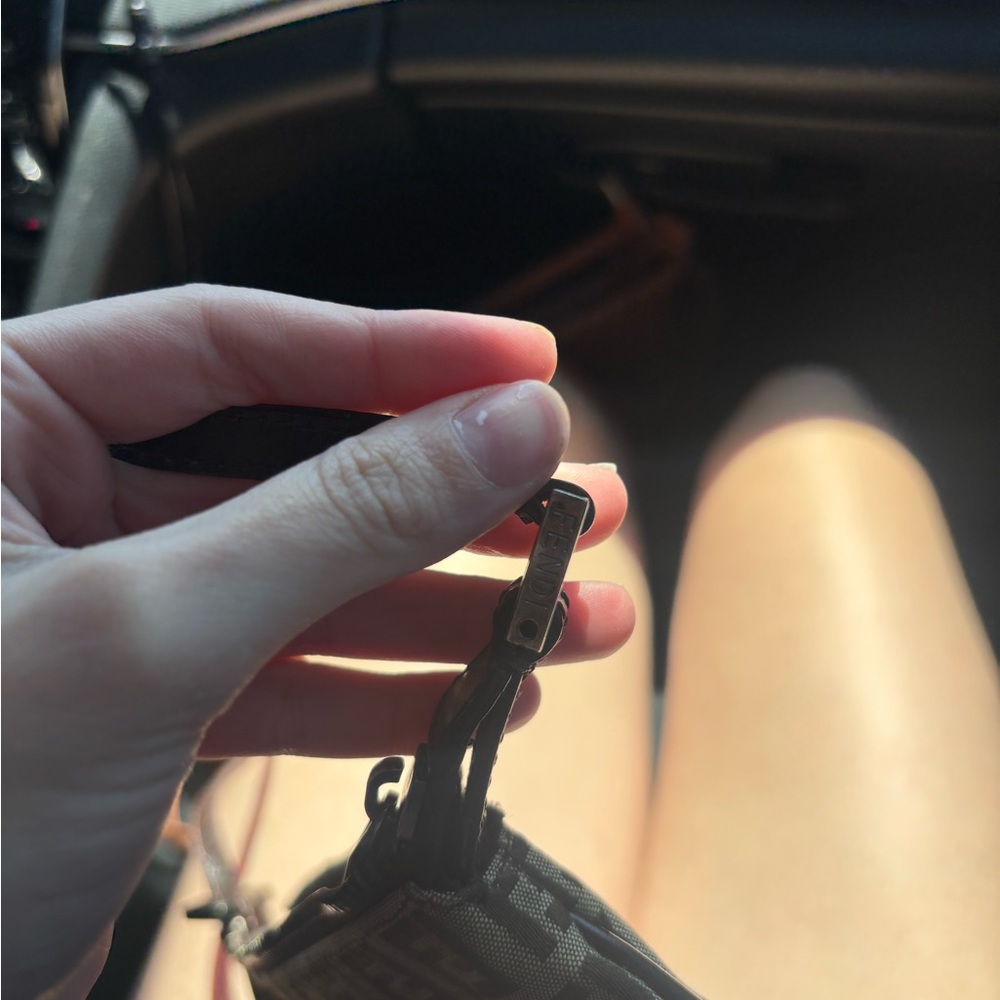 Fendi zucchino Monogram Crossbody Bag in Brown - Picture 7 of 8